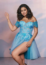 Brunhilde | Discover Now: Gorgeous Light Blue Homecoming Dress for Unforgettable Moments - Light Blue - PromDressClub