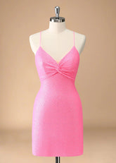 Carmanthia | Find Your Dream Dress! Pink & Black Homecoming Gowns - Light Pink - PromDressClub