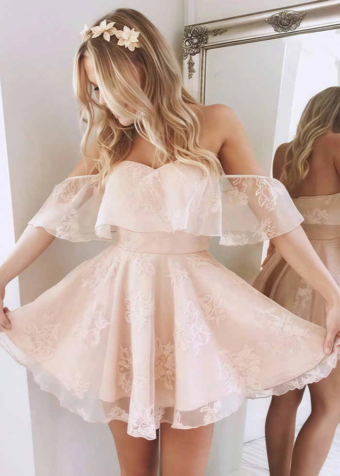 Cassandane | Discover Your Dream Pink Homecoming Dress! Stand Out at Your Event! - Light Pink - PromDressClub