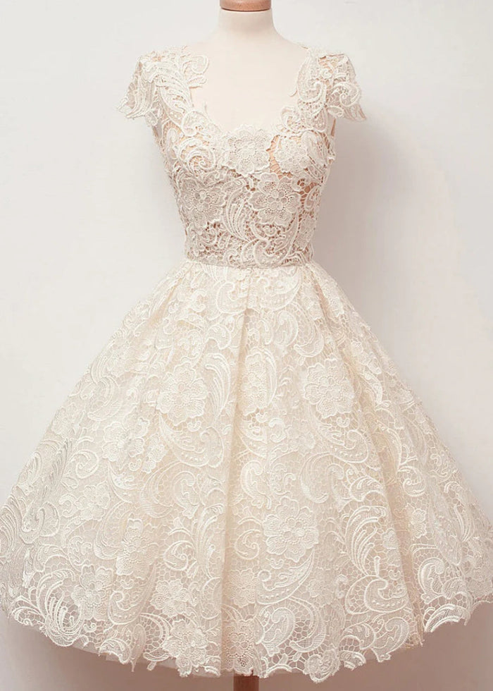 Chryseis | Discover Your Dream Ivory Homecoming Dress! Stand Out This Year! - Ivory - PromDressClub