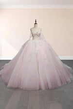 Ellie | Exquisite Light Pink Lace Strapless Corset Quinceanera Dresses for Memorable Celebrations - Light Pink - PromDressClub