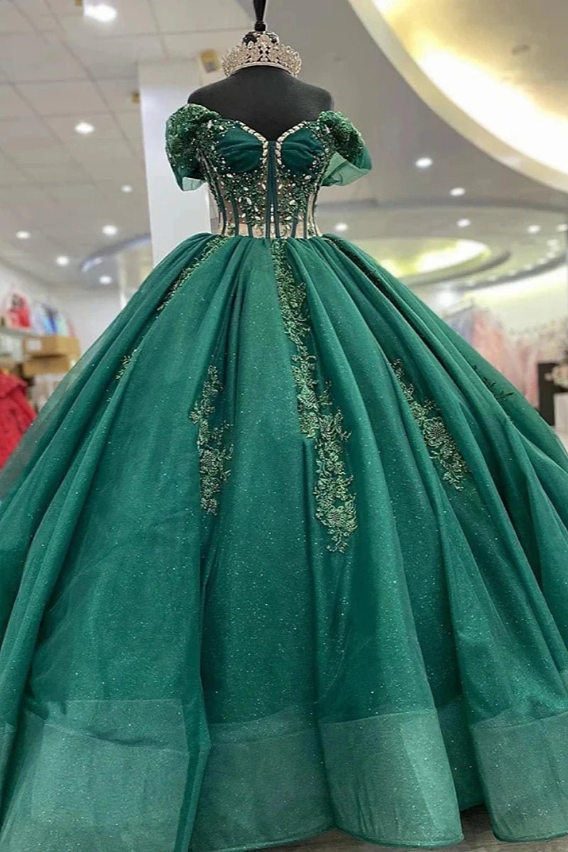 Jill | Unwrap Your Fairytale in Emerald Green Quince Dresses - Emerald Green - PromDressClub