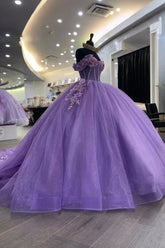 Josephine | Step Into Magic with Enchanting Purple Quince Dresses - Light Purple - PromDressClub