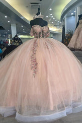 Katelyn | Discover the Perfect Light Pink Quinceañera Gown for Your Big Day - Light Pink - PromDressClub