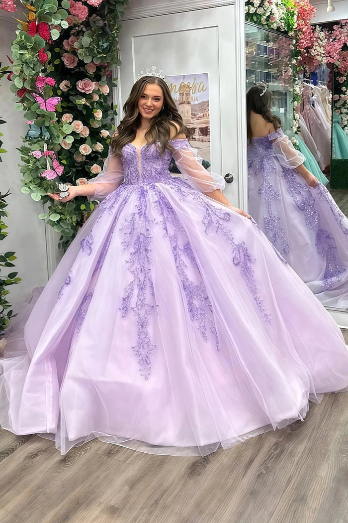 Lena | Discover the Perfect Purple Quince Dress - Timeless Elegance for Your Big Day - Light Purple - PromDressClub