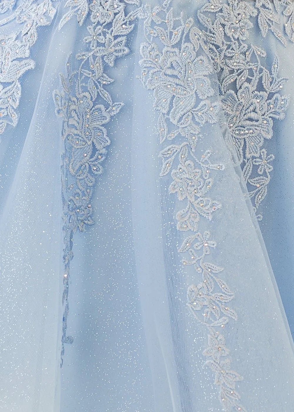 Ariana | Light Blue Lace Corset A Line Short Homecoming Dress - Light Blue - PromDressClub