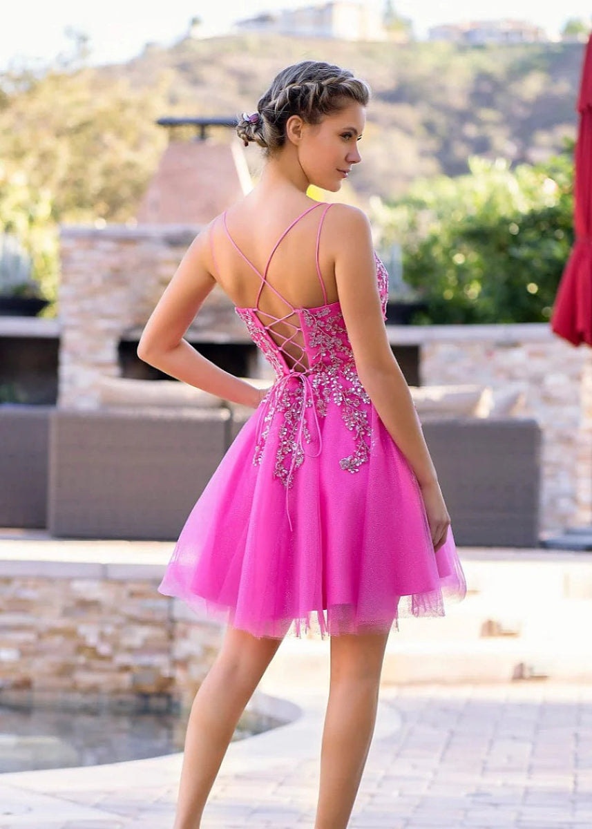 Auberine | Discover the Perfect Fuchsia Homecoming Dress for Your Big Moment - Fuchsia - PromDressClub