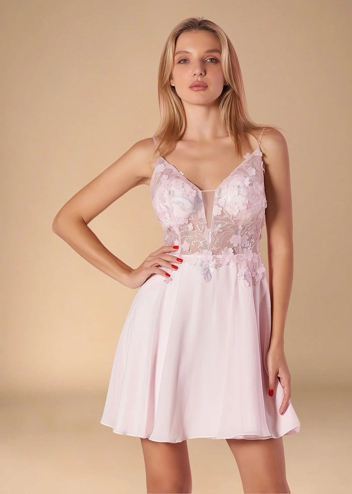 Azalea | Break Through Homecoming Dress Stress: Find Your Perfect Fit! - Pink - PromDressClub