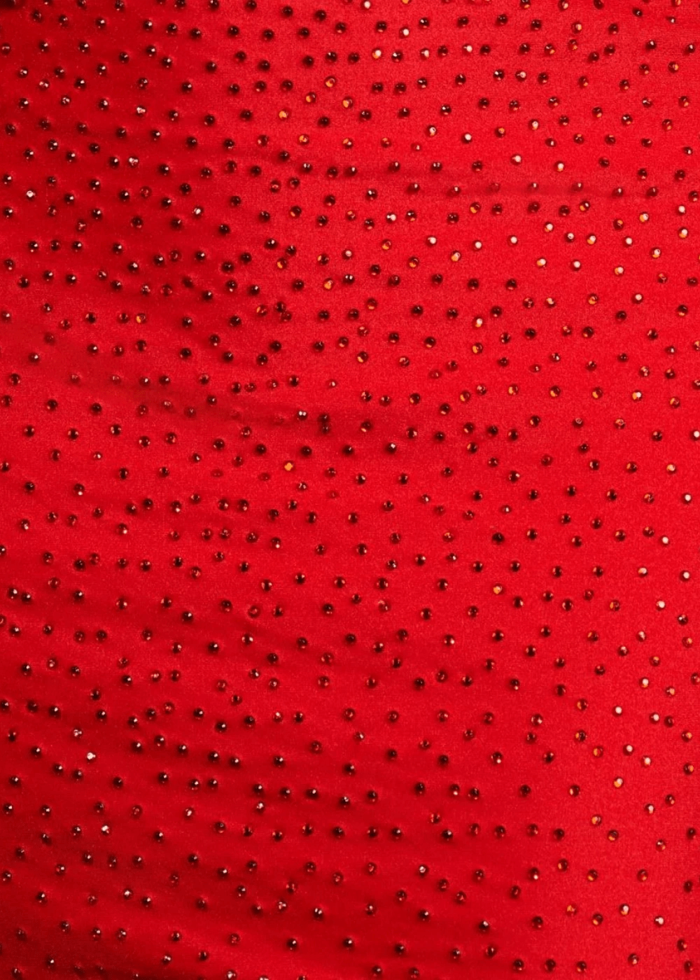 Camille | Bodycon Red Satin V Neck Beaded Short Homecoming Dress - Red - PromDressClub