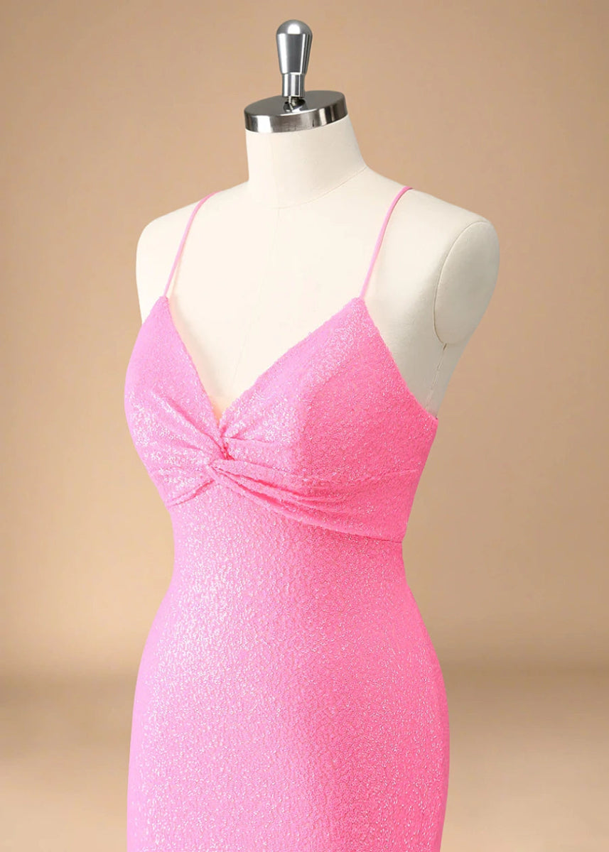 Carmanthia | Find Your Dream Dress! Pink & Black Homecoming Gowns - Light Pink - PromDressClub