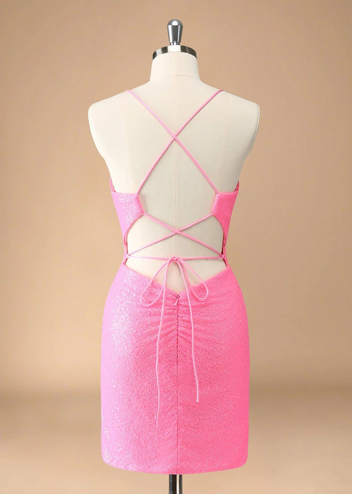 Carmanthia | Find Your Dream Dress! Pink & Black Homecoming Gowns - Light Pink - PromDressClub