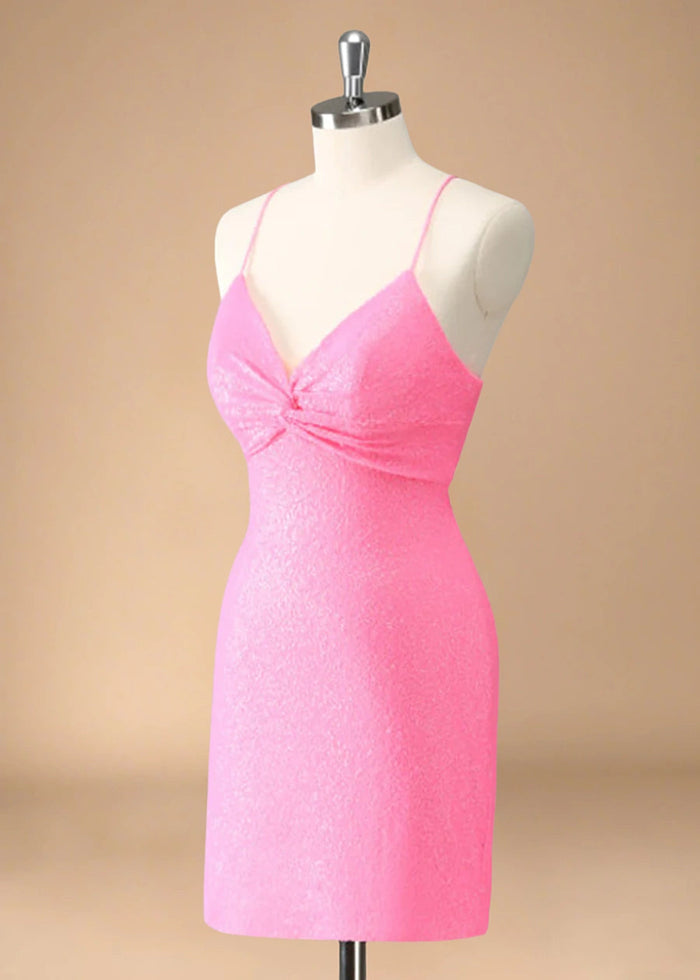 Carmanthia | Find Your Dream Dress! Pink & Black Homecoming Gowns - Light Pink - PromDressClub