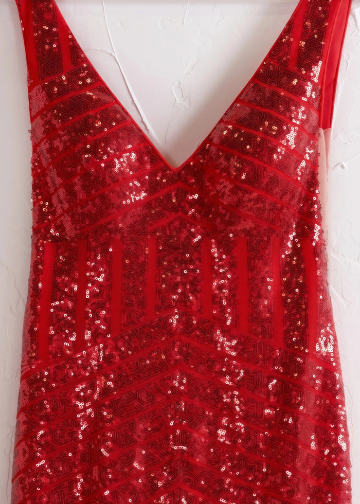 Claire | Emerald Green Silver Mermaid V Neck Corset Formal Dress with Sequins - Burgundy - PromDressClub