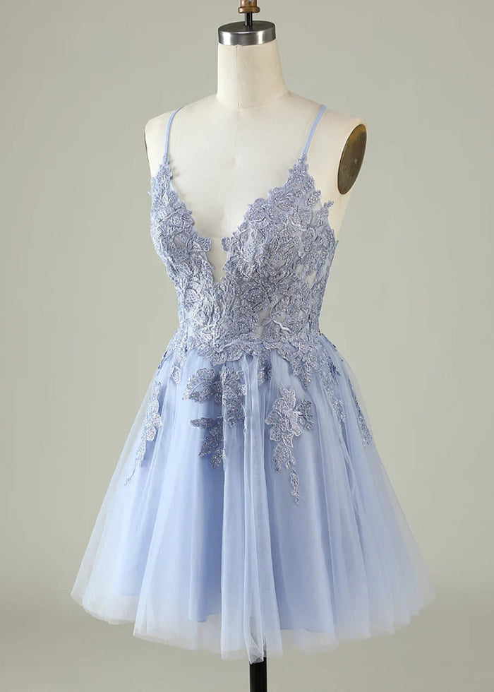 Deledda | Discover Your Dream Rose Gold Homecoming Dress - Sparkle in Style! - Lavender - PromDressClub