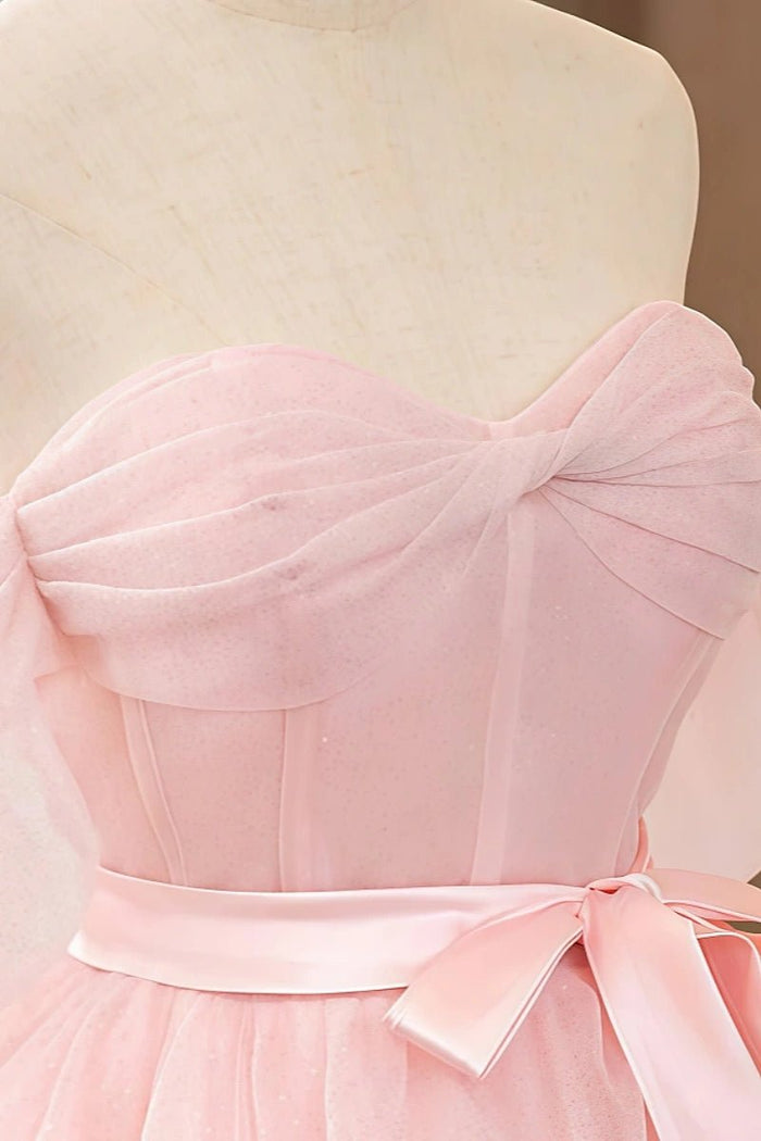 Esme | Gorgeous Light Pink Quinceanera Dresses with Bow - Stylish & Charming - Light Pink - PromDressClub