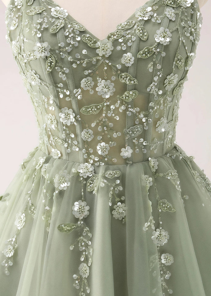 Etheldreda | Royal Blue Homecoming Dress: Unforgettable Elegance for Your Special Night - Sage - PromDressClub