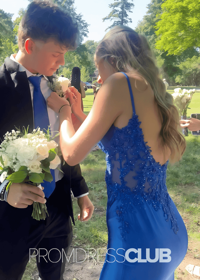 Frederica | Plus Size Sage Green Prom Dresses Long Mermaid Sweetheart with Openwork Lace - Price #price_variant_lowest# - Royal Blue - PromDressClub