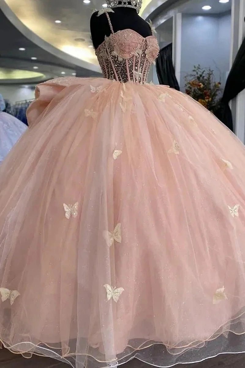 Guinevere | Charming Pink Quinceanera Dresses with Big Bows for Sweet 16 Fun - Pink - PromDressClub
