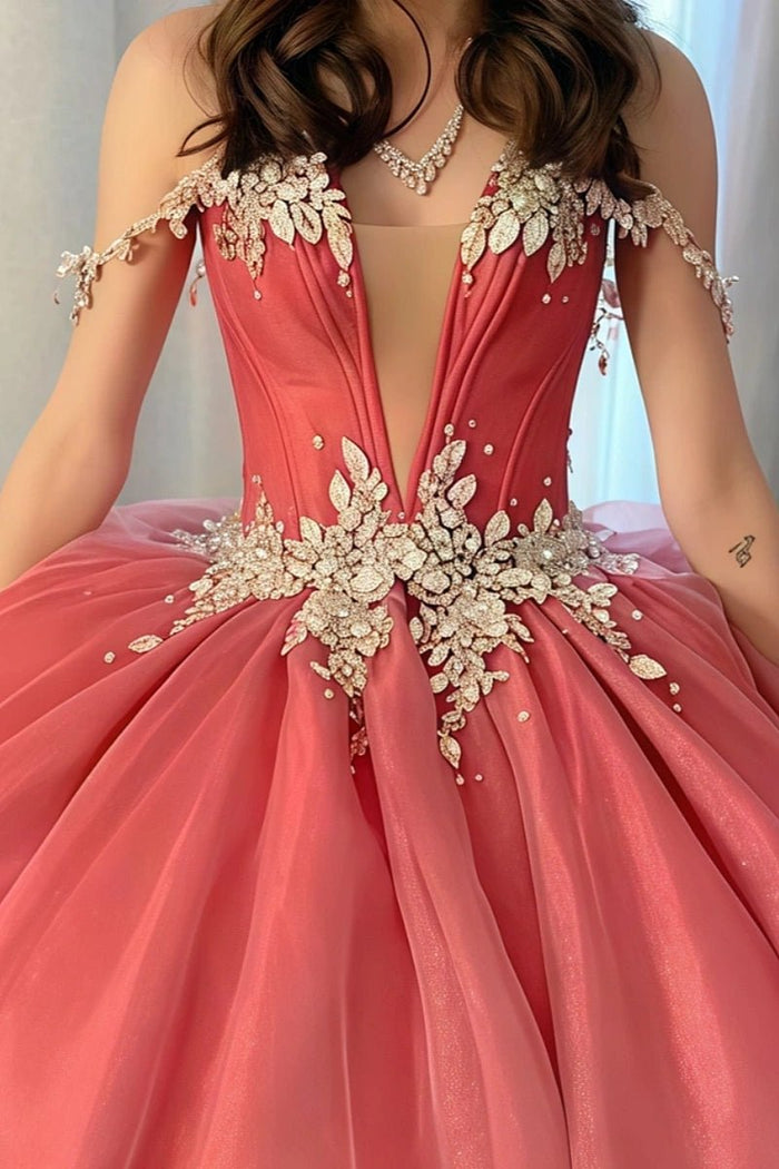 Hailey | Gorgeous Elegant Red Quinceanera Dresses for Unforgettable Parties - Red - PromDressClub