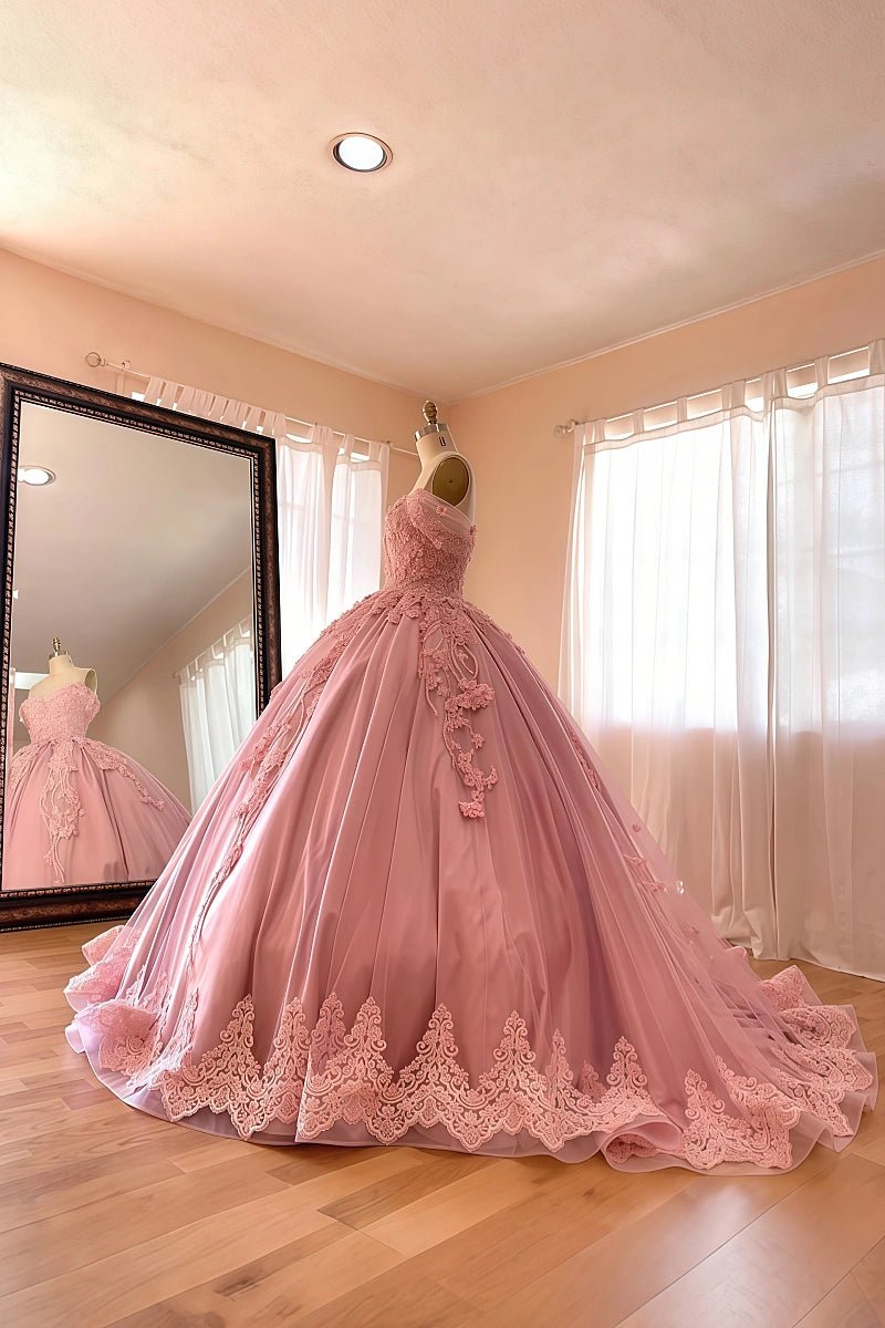 Hope | Beautiful Pink Quince Dresses for Memorable Celebrations - Pink - PromDressClub