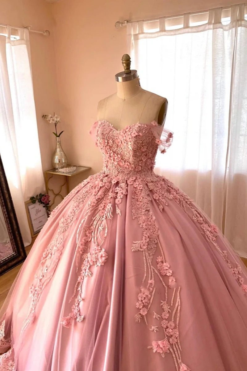 Hope | Beautiful Pink Quince Dresses for Memorable Celebrations - Pink - PromDressClub