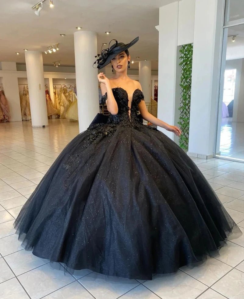 Jade | Gorgeous Black Quinceanera Dresses for Memorable Events - Black - PromDressClub