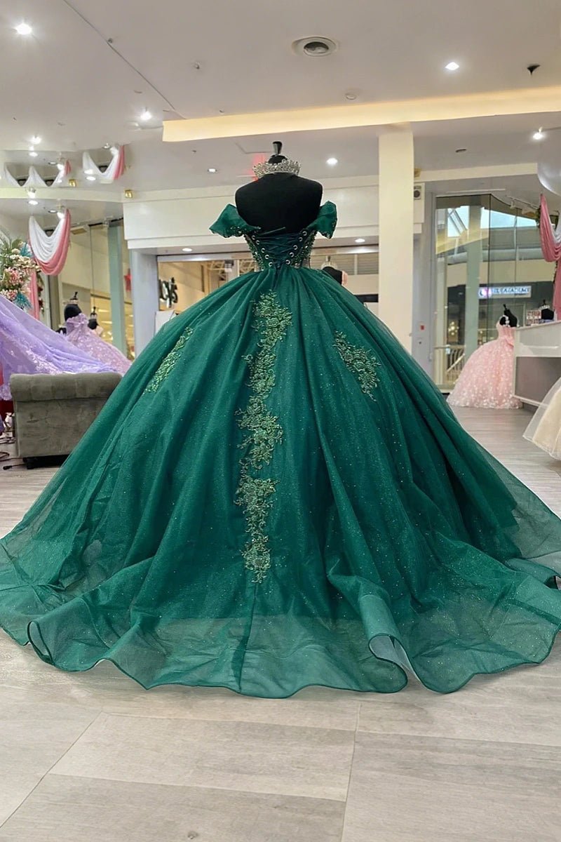 Jill | Unwrap Your Fairytale in Emerald Green Quince Dresses - Emerald Green - PromDressClub