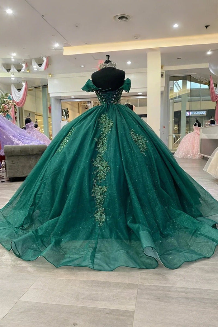 Jill | Unwrap Your Fairytale in Emerald Green Quince Dresses - Emerald Green - PromDressClub