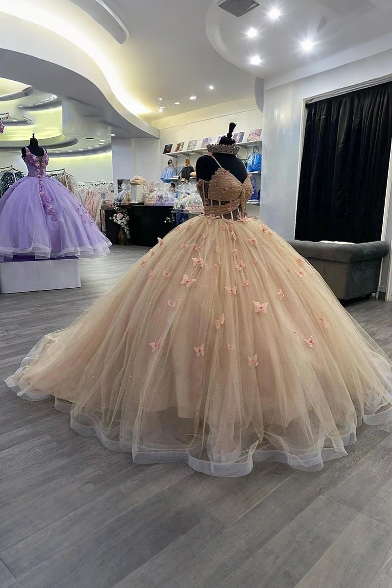 Johanna | Step Into Magic with Enchanting Pink Quince Dresses - Light Pink - PromDressClub