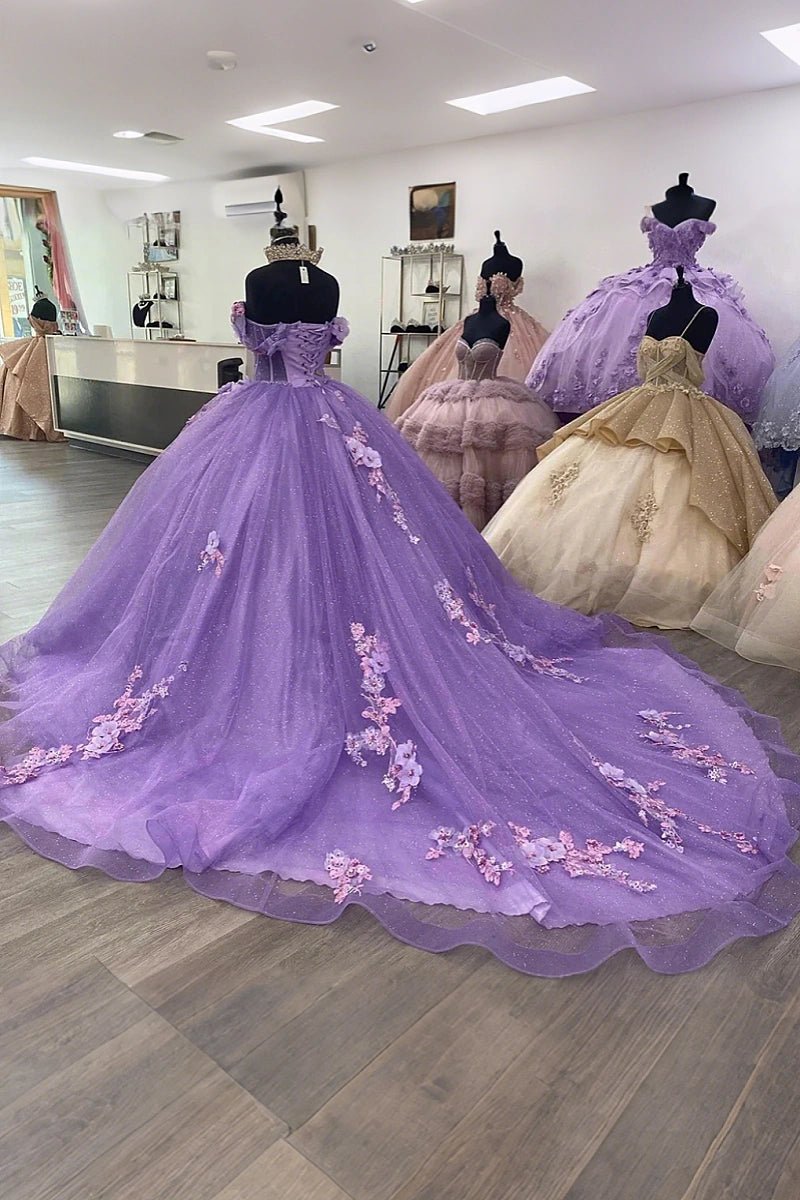 Josephine | Step Into Magic with Enchanting Purple Quince Dresses - Light Purple - PromDressClub