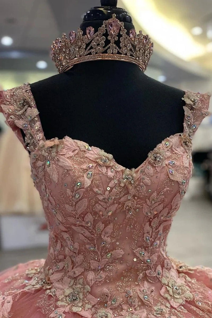 Kate | Discover Your Fairytale Moment with Enchanting Pink Quince Dresses - Pink - PromDressClub