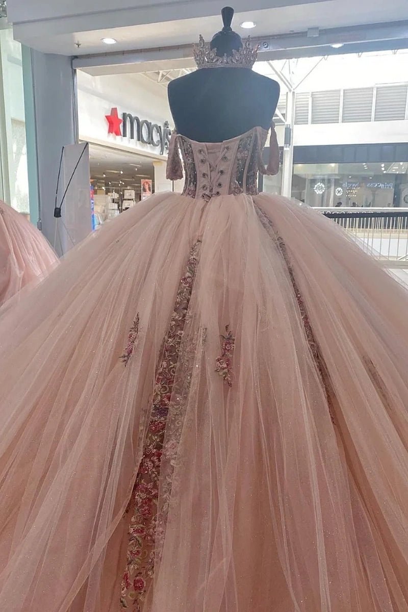 Katelyn | Discover the Perfect Light Pink Quinceañera Gown for Your Big Day - Light Pink - PromDressClub