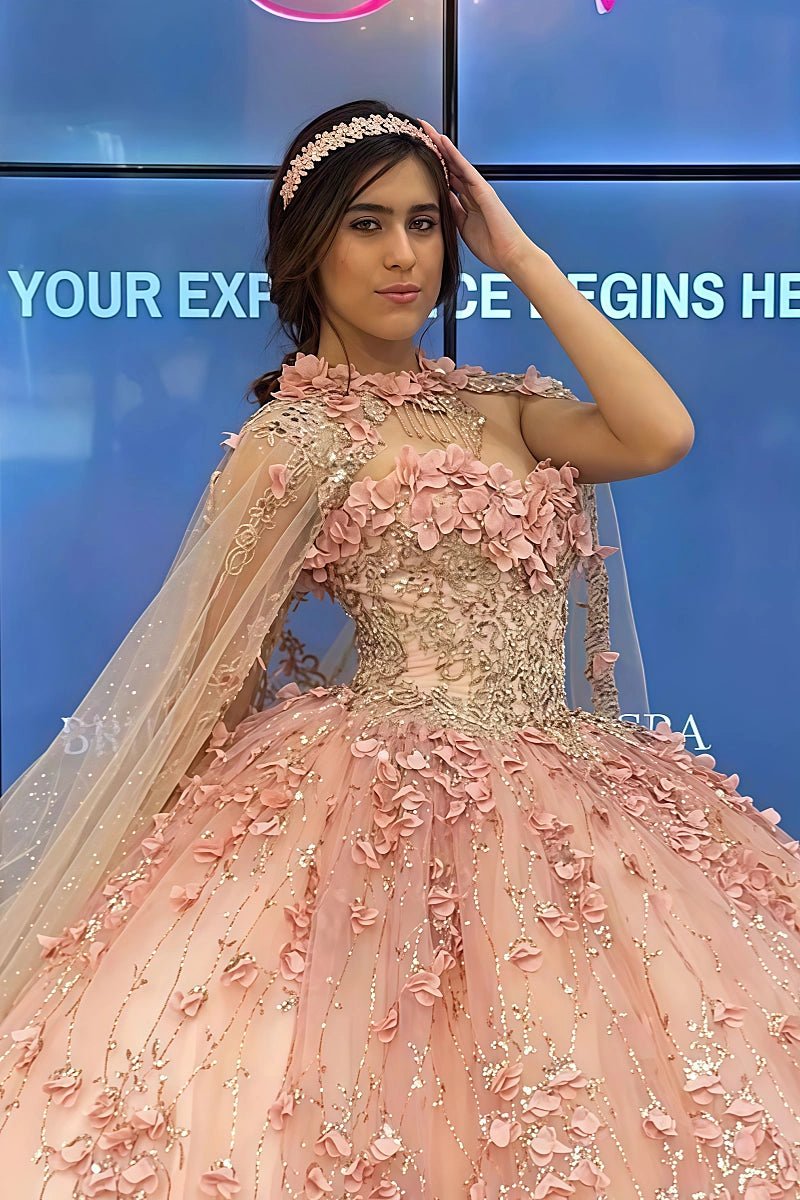 Lillian | Step Into Your Fairy Tale with Enchanting Pink Quince Dresses - Light Pink - PromDressClub