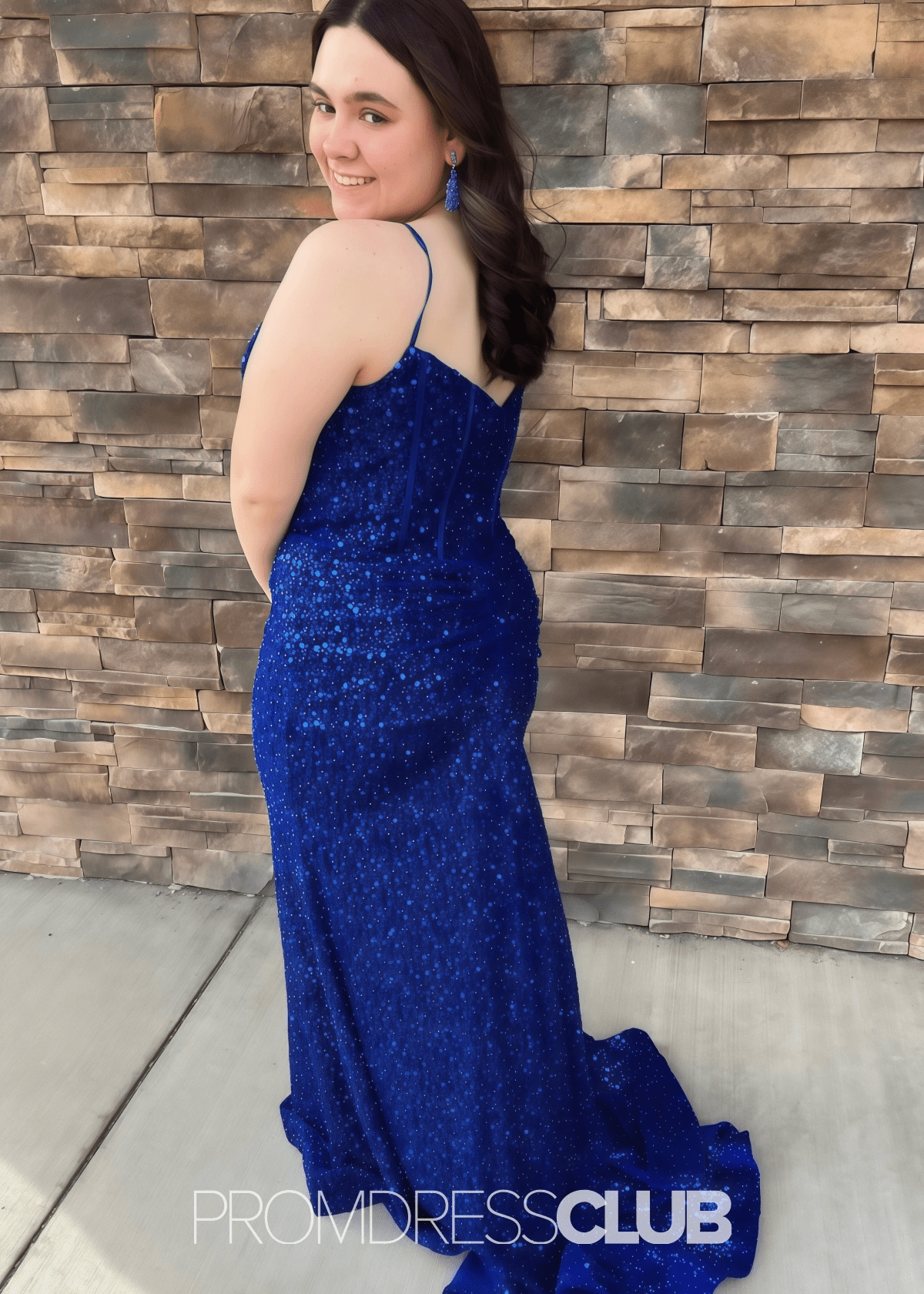 Linda | Sparkly Mermaid Royal Blue Sequin Long Prom Dress - Royal Blue - PROMDRESS Club