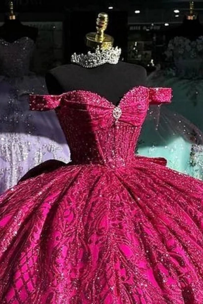 Louisa | Purple Quinceañera Dresses: Find Your Dream 15th Birthday Gown - Fuchsia - PromDressClub