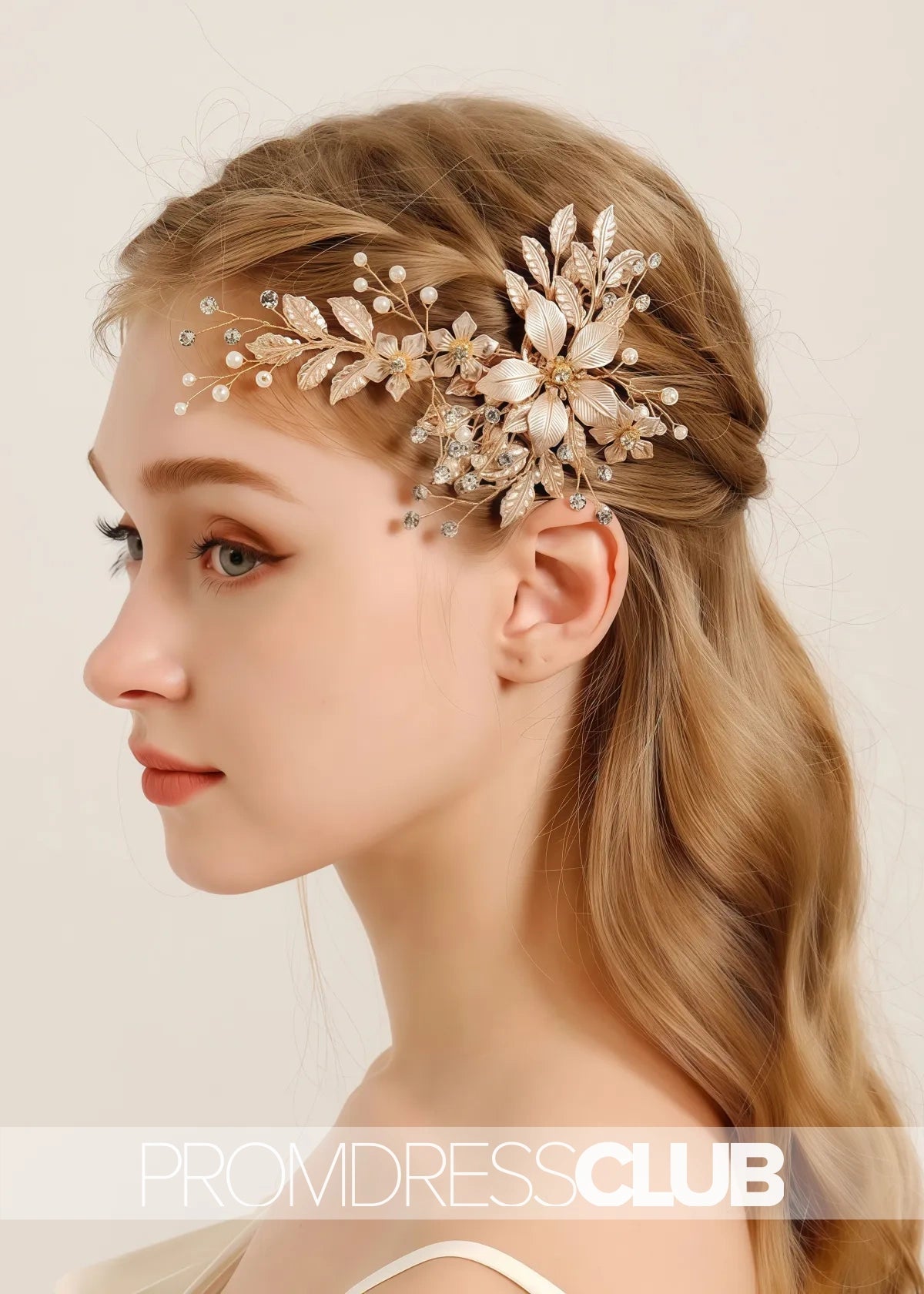 Luxury Accessories Gold Versatile Hairpin With Metal Flower - Price #price_variant_lowest# - Gold - PromDressClub