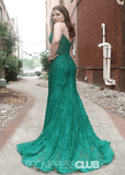 Lynn | Mermaid Plus Size Emerald Green Long Prom Dress - Emerald Green - PROMDRESS Club