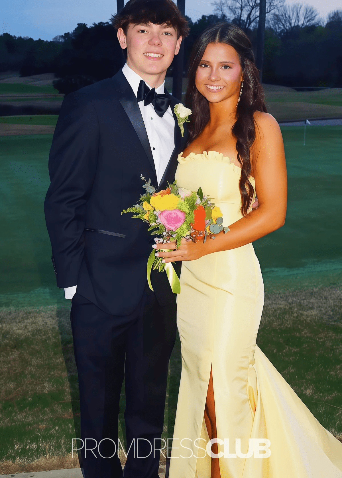 Mandy | Mermaid Red Maxi Prom Dress Near Me - Price #price_variant_lowest# - Yellow - PromDressClub