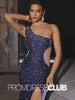 Gabrielle |Mermaid Royal Blue Prom Dress Long One Shoulder Beaded with Slit