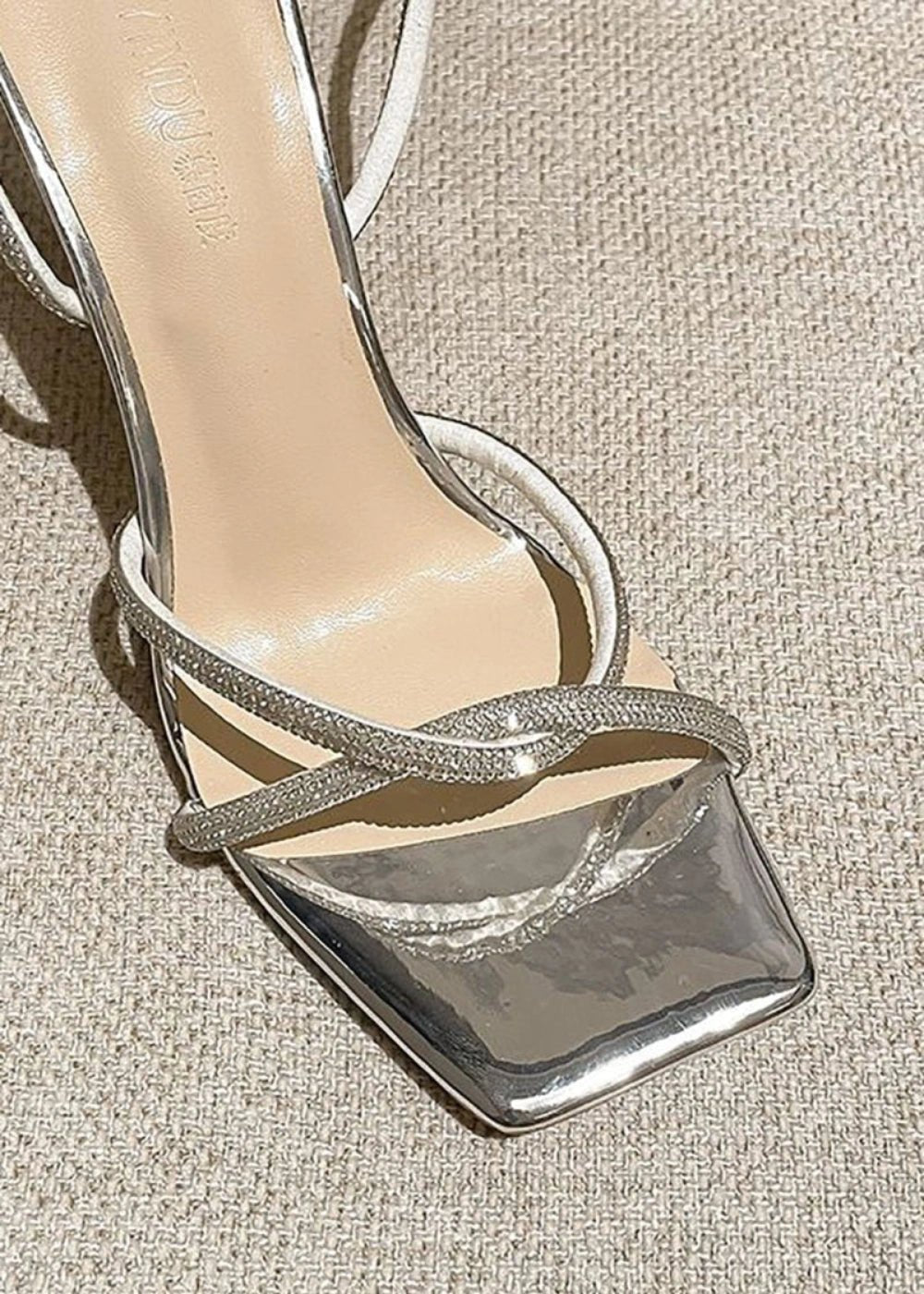 Step into Elegance with Gold Block Heel Sandals – Versatile Open Toe Heel Sandals for Every Occasion - Silver - PromDressClub
