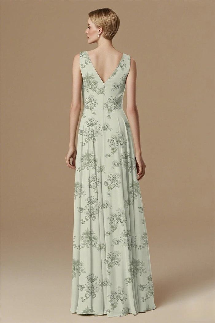 Sweetest Admirer Sage Green Floral Bridesmaid Dress Rustic Charm - Sage Floral - PromDressClub
