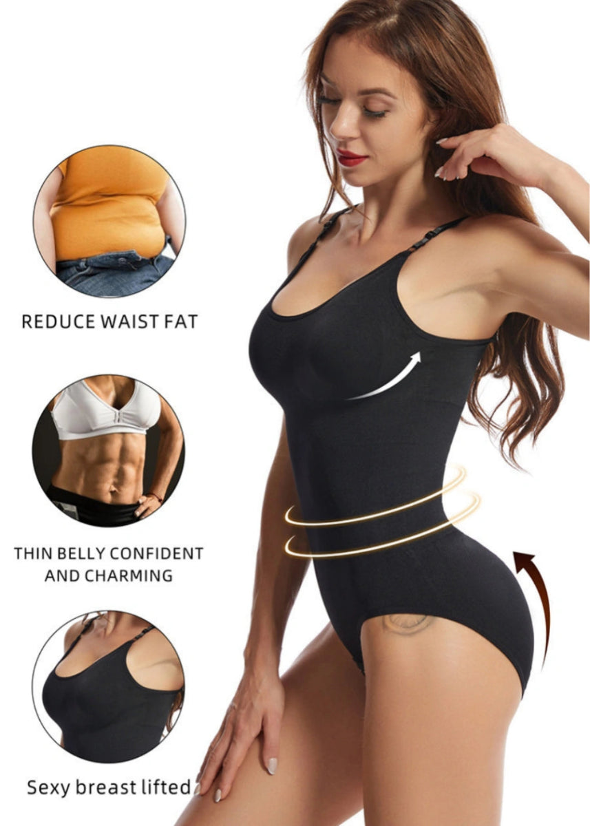 Ultimate Best Shapewear for Back Fat Smoothing and Booty Lifting in Black and Neutral - Black - PromDressClub