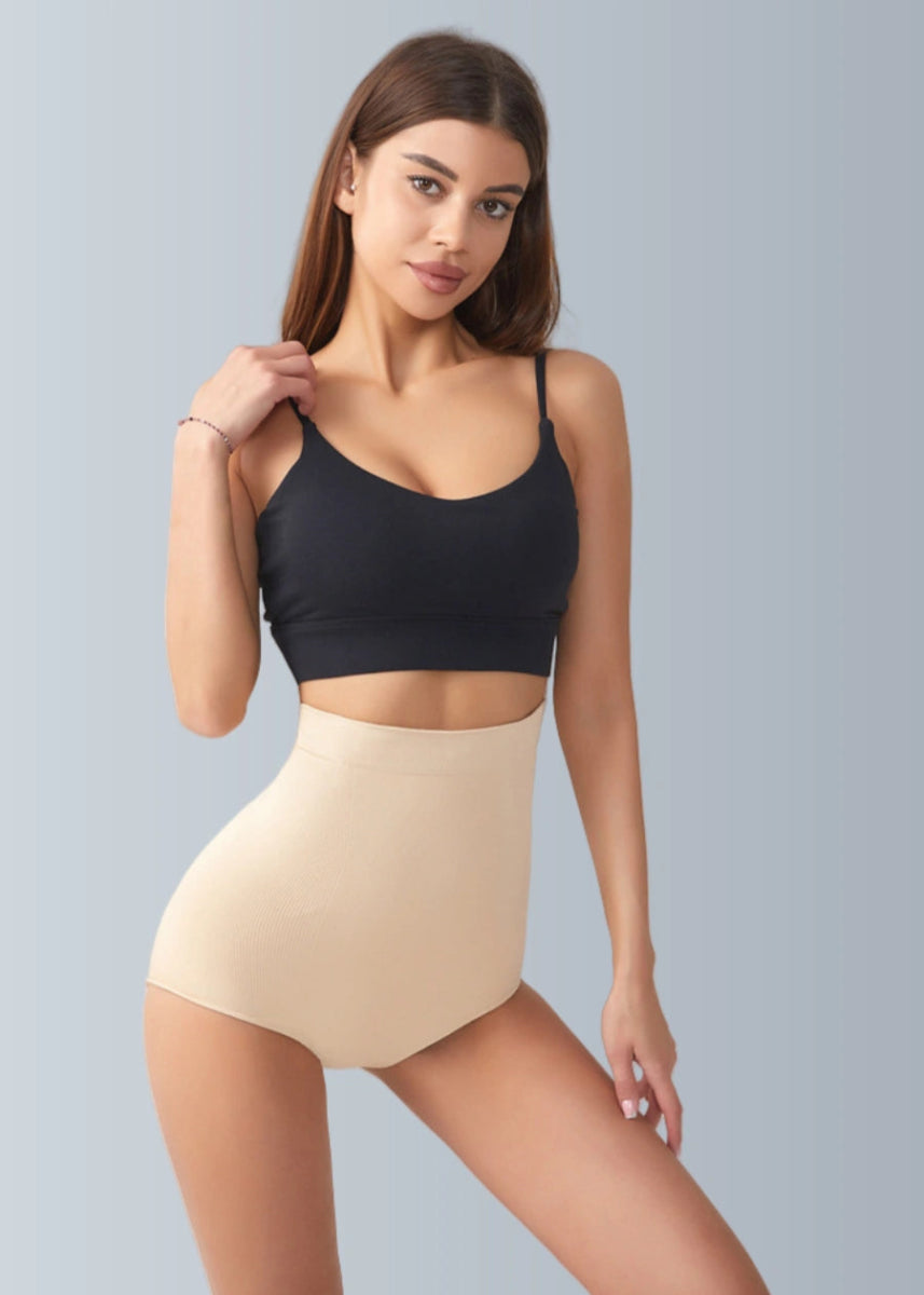 Versatile Shapewear Underwear for Built In Dresses Plus Size Bodysuits - Apricot - PromDressClub