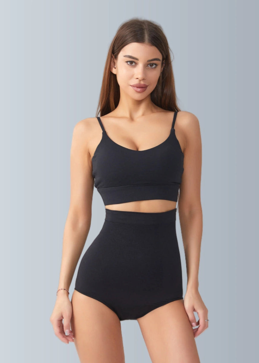 Versatile Shapewear Underwear for Built In Dresses Plus Size Bodysuits - Black - PromDressClub