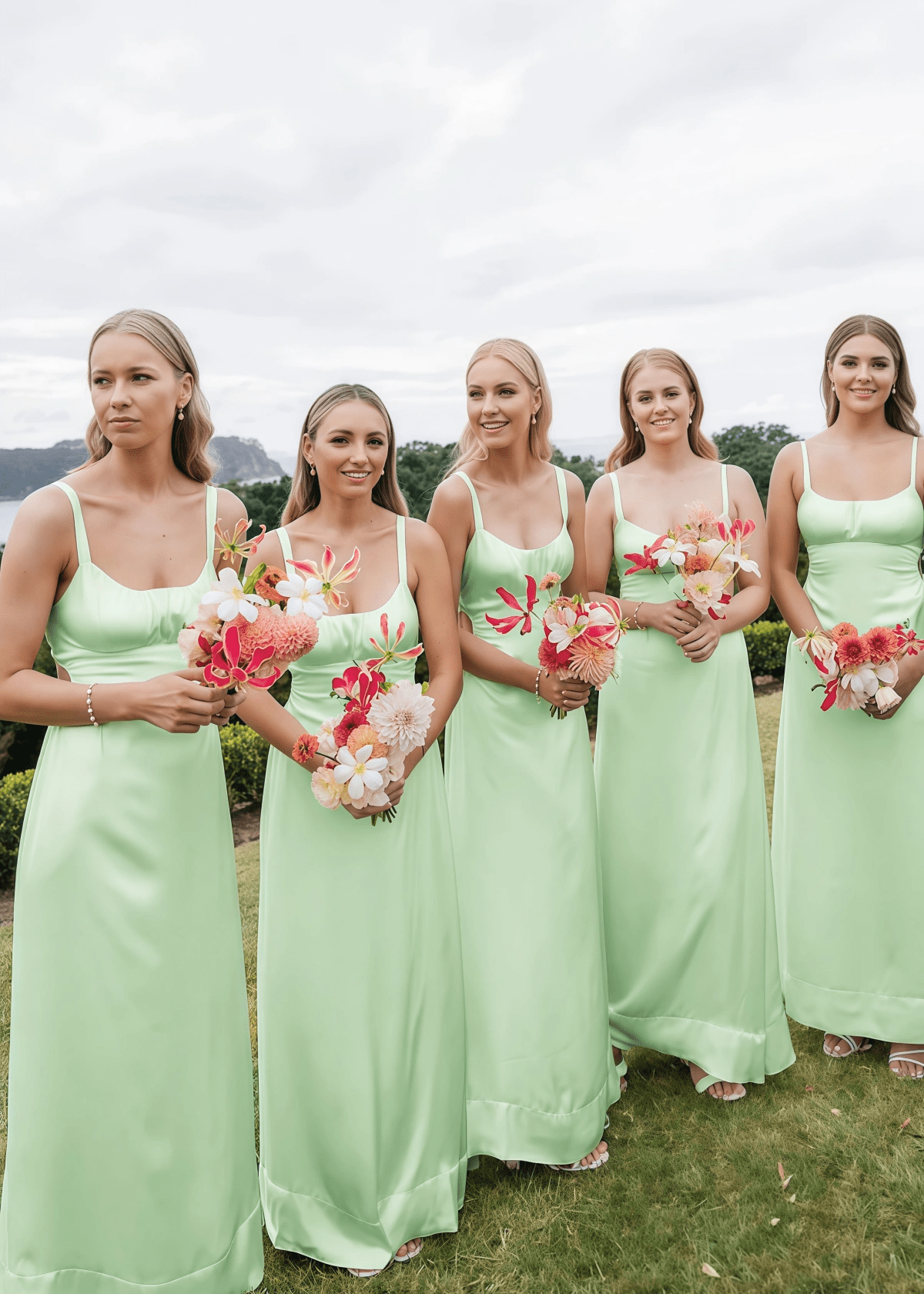 Violet | Simple Sheath Cutout Yellow Satin Maxi Bridesmaid Dress with Spaghetti Straps and Cowl Neck - Sage - PROMDRESS Club